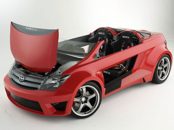 Scion xA Speedster by FIVE AXIS Concept