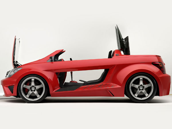 Scion xA Speedster by FIVE AXIS Concept